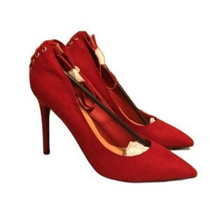 Anne Michelle red worship ankle strap heels size 9 new